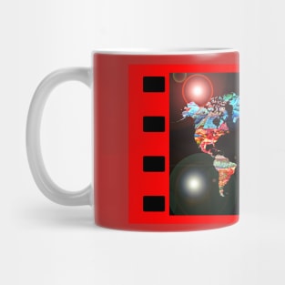 World Map Lights Mug